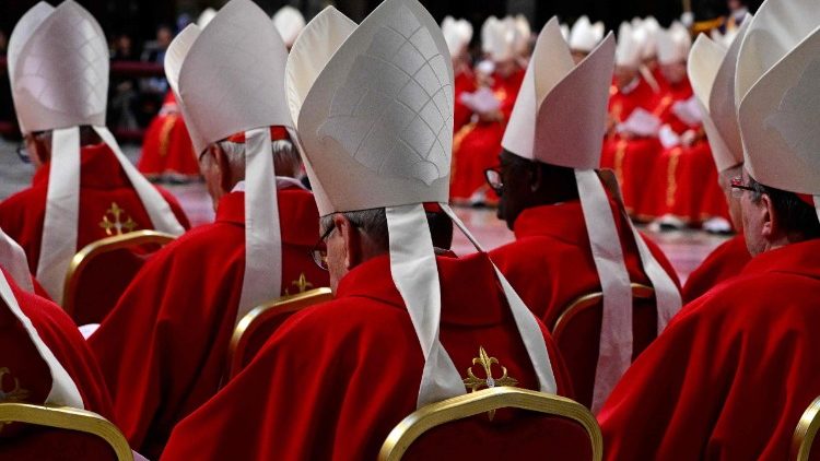 Blick in den Petersdom an diesem Mittwoch