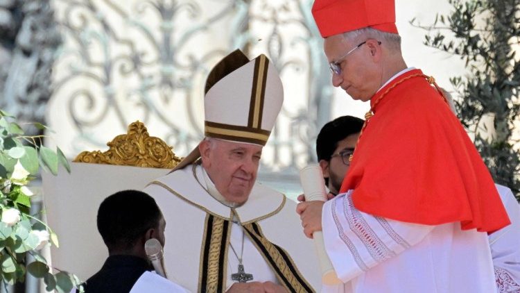 Prevost im September 2023 bei seiner Erhebung zum Kardinal