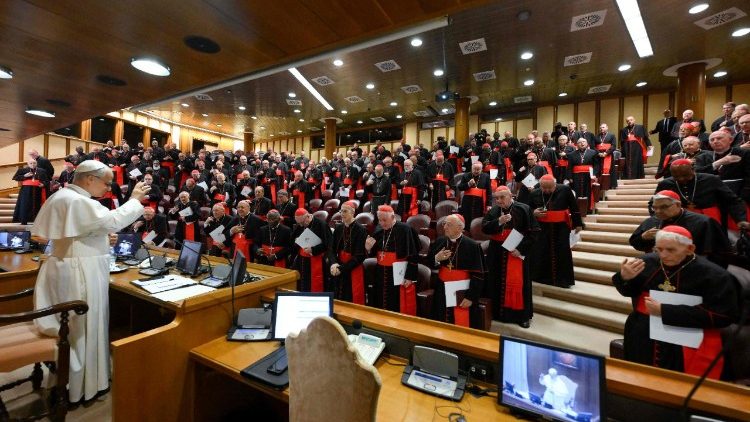 कार्डिनलों के साथ बैठक में संत पापा लियो 14वें