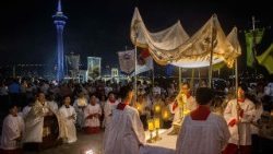 Eucharistinė procesija Kinijoje