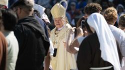 Cardinal Blaise Cupich at a Mass at Rate Field, Chicago