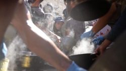 Distribuzione di cibo a Gaza