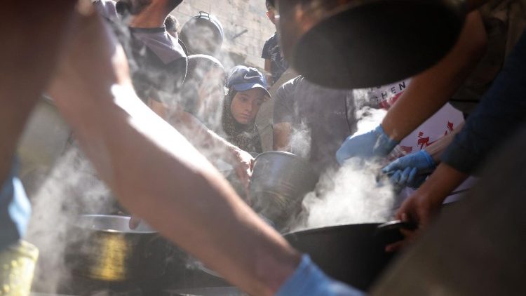 Distribuzione di cibo a Gaza