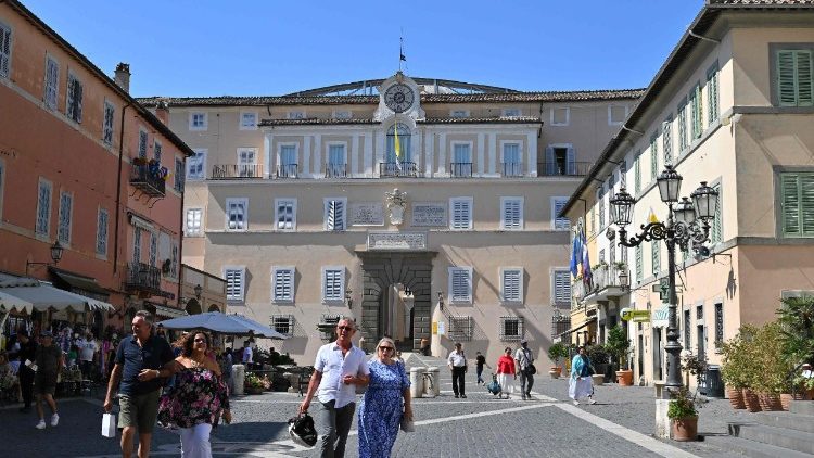 The Apostolic Palace in the town of Castel Gandolfo