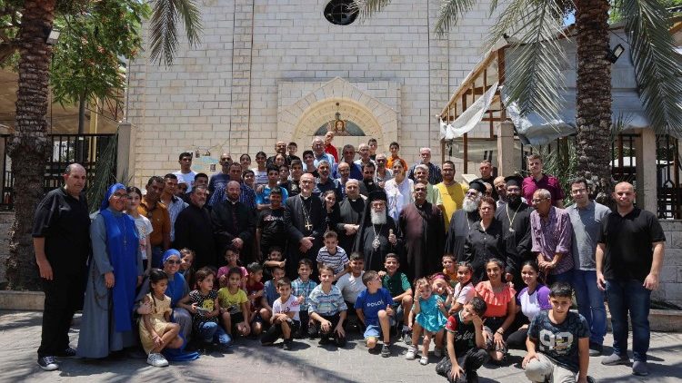 Solidaritätsbesuch bei der Gemeinde der Heiligen Familie in Gaza
