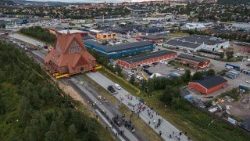 Kirunoje perkelta istorinė bažnyčia