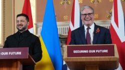 Il presidente ucraino Zelensky e il premier briteannico Starmer 
