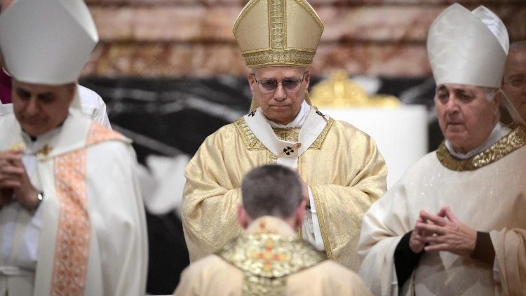 Bei der Bischofsweihe mit Papst Leo im Petersdom