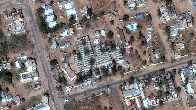 Un'immagine satellitare che mostra la devastazione in Sudan