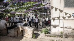 Anhänger des Oppositionskandidaten Othman am Freitag in Stone Town