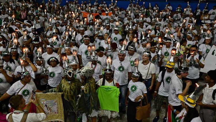 Manifestantes em Belém