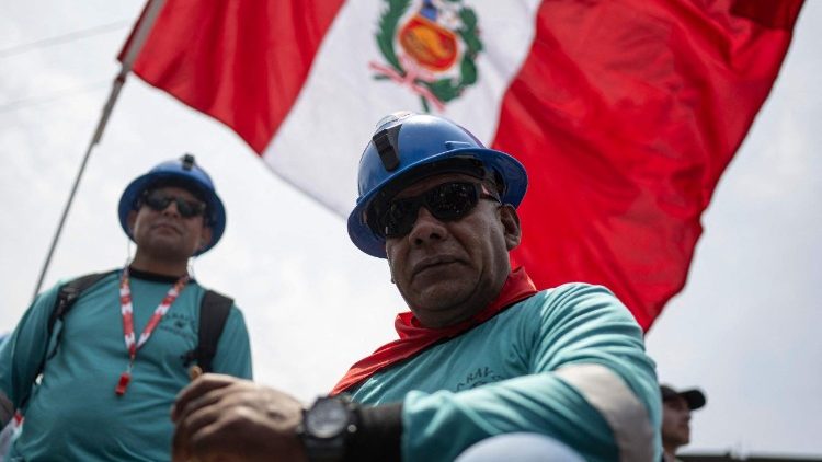 Minenarbeiter in Peru