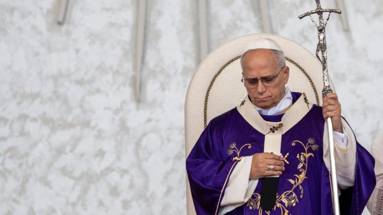 Леў XIV падчас Імшы ў Бейруце