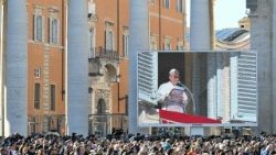 Papst Leo XIV. beim Angelus an diesem Montag