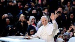 संत पापा लियो आमदर्शन समारोह में