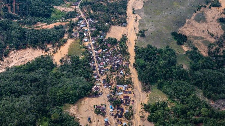 Erdrutsch in Tapanuli - Aufnahme vom 21. Dezember