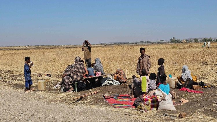 Civiles sudaneses desplazados (AFP)