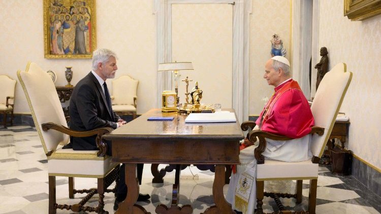 prezident Petr Pavel na audiencii u Leva XIV.