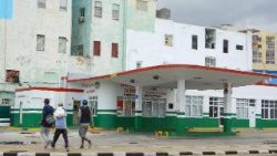 Una stazione di servizio all'Avana