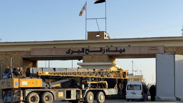 Il  lato egiziano del valico di Rafah