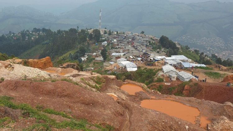Un'immagine della miniera di Rubaya, nel nord Kivu