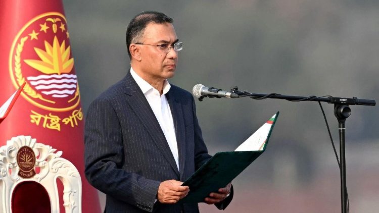 Тарык Рахман падчас афіцыйнага ўступлення на пасаду прэм’ер-міністра