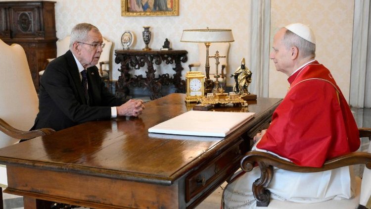 El Papa y el Presidente de Austria