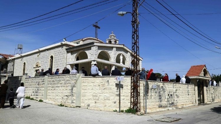 लेबनान की सीमा का एक गिरजाघर