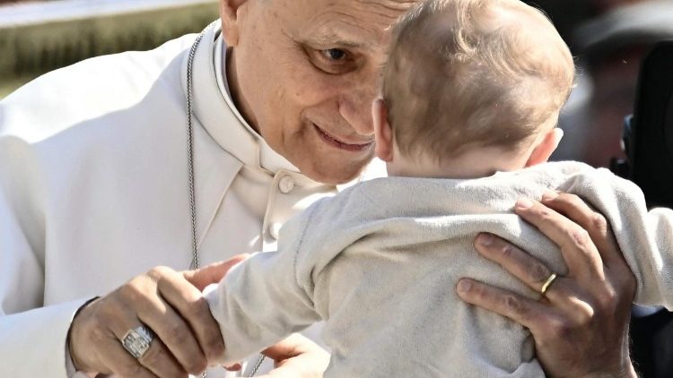 Leo XIV. bei seiner Generalaudienz an diesem Mittwoch