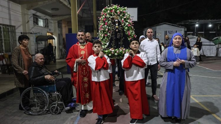 Gaza, celebraci&oacute;n del Viernes Santo (AFP)