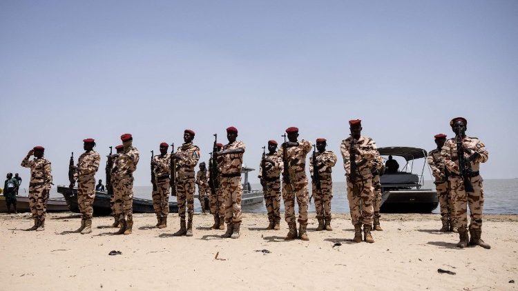 Quelques éléments de l'armée tchadienne sur le bord du Lac Tchad - Photo d'illustration