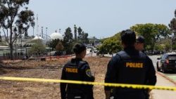 Polizei am Isalmischen Zentrum in San Diego