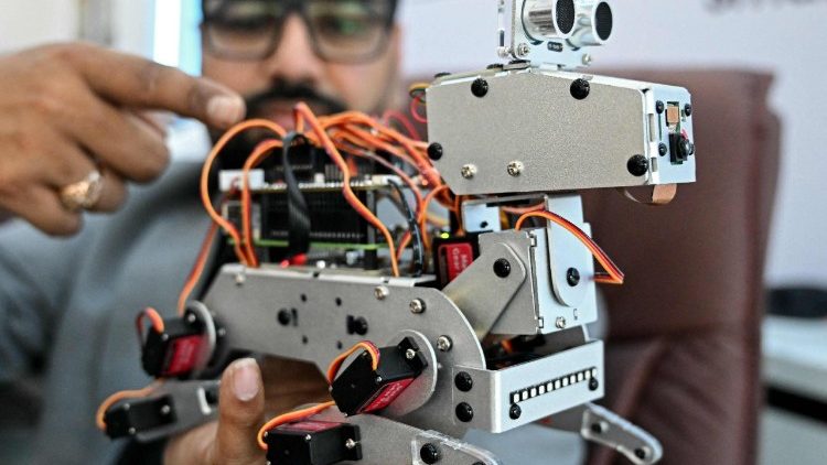Technische Innovation auf einer Messe in Amritsar, Indien