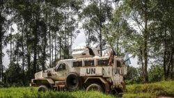 Un veicolo Onu a Beni in seguito all'attacco attribuito alle Forze Democratiche Alleate (ADF) a Beni, provincia del Nord Kivu