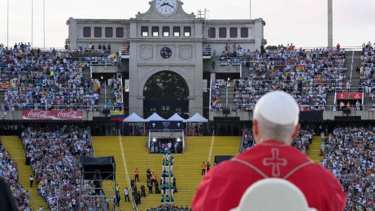 Grande veill&eacute;e au stade olympique de Barcelone &laquo;Llu&iacute;s Companys&raquo;, mardi 9 juin 2026.