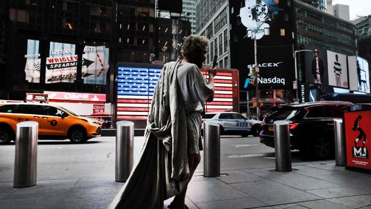 Un sans-abri à Manhattan, New York, le 12 juin. 