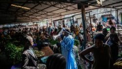 Campanha de conscientização sobre o Ebola para comerciantes em Goma, 29 de maio de 2026