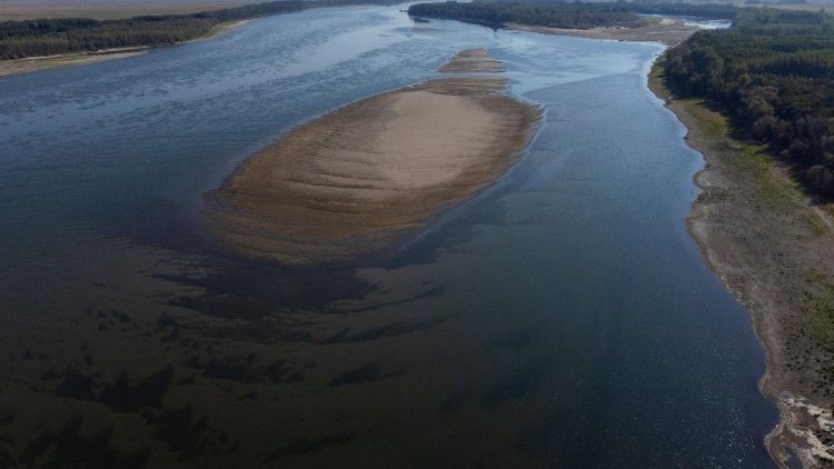 Die Donau in Bulgarien: Sehr niedriger Pegelstand