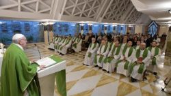 Misa ya Papa Francisko katika Kanisa la Mtakatifu Marta