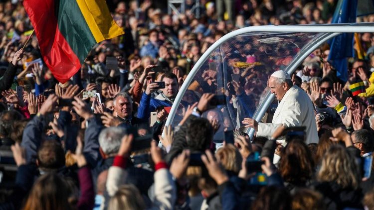 Popiežius Kauno Santakos parke