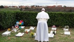 Папа на Лаўрэцінскіх могілках, 2018 год