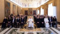 Papst Franziskus empfing die Mitglieder des Vereins „Pro Petri Sede" diesen Freitag im Vatikan