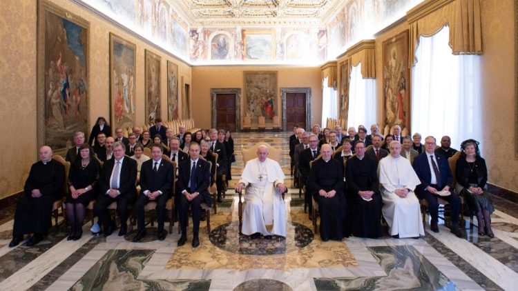 Papst Franziskus empfing die Mitglieder des Vereins „Pro Petri Sede" diesen Freitag im Vatikan