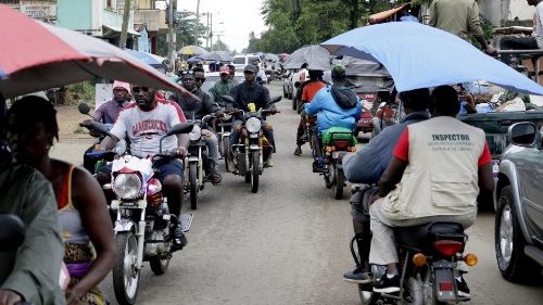 Motorcycle taxis in Monrovia