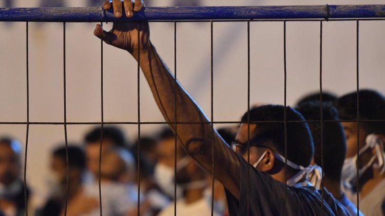 Мігранты на італьянскай Лампедузе