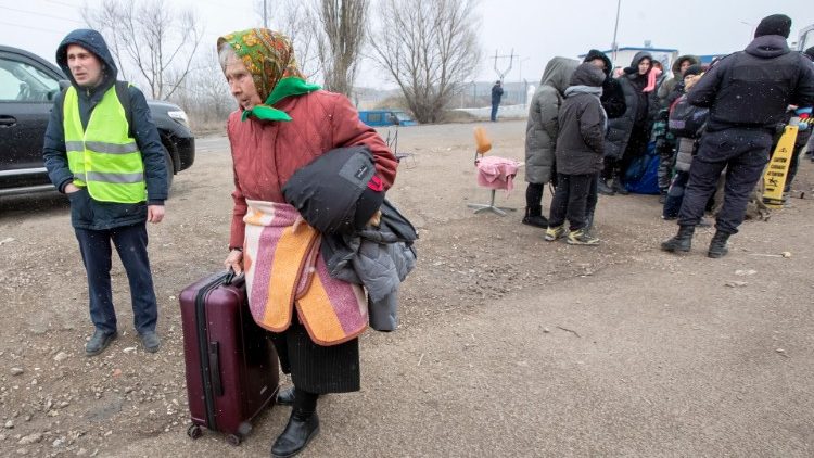 Flüchtlinge an der ukrainischen Grenze zu Moldau