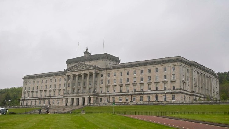 Il Palazzo di Stormont a Belfast sede dell'Assemblea parlamentare dell'Irlanda del Nord