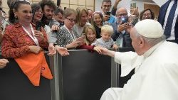 Incontro di Papa Francesco con i giovani di Azione Cattolica nel 2022