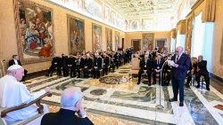 Az olasz egyházi társulatok képviselői Ferenc pápánál 