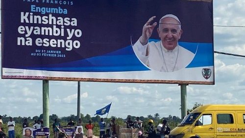 教皇フランシスコの訪問を待つコンゴ共和国・首都キンシャサで　2023年1月31日